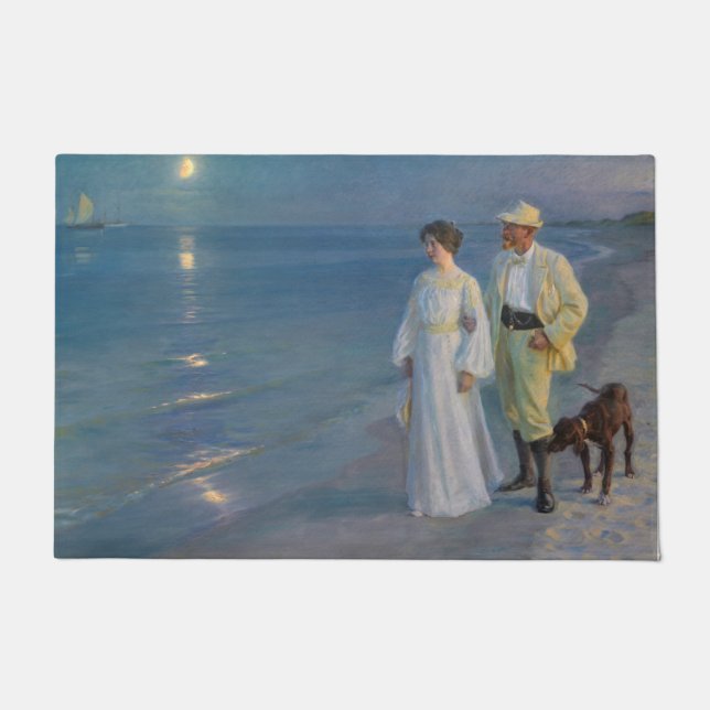 Kroyer - The Artist and his Wife on the Beach Doormat (Front)