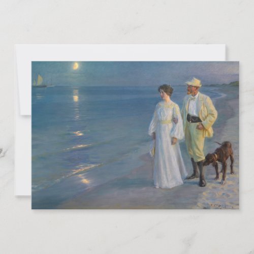 Kroyer _ The Artist and his Wife on the Beach Invitation