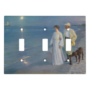 Kroyer - The Artist and his Wife on the Beach Light Switch Cover