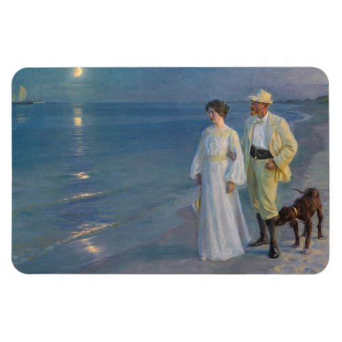 Kroyer _ The Artist and his Wife on the Beach Magnet