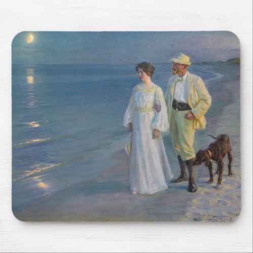 Kroyer _ The Artist and his Wife on the Beach Mouse Pad