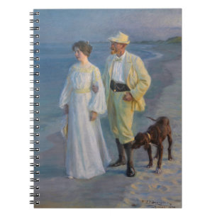 Kroyer - The Artist and his Wife on the Beach Notebook