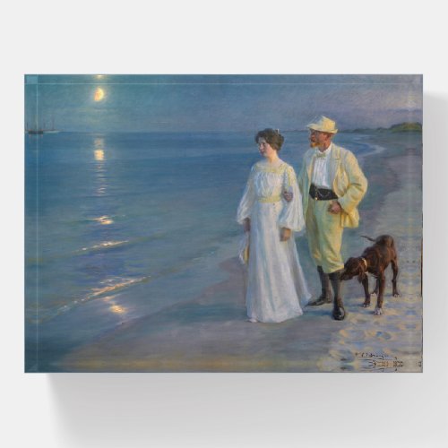 Kroyer _ The Artist and his Wife on the Beach Paperweight