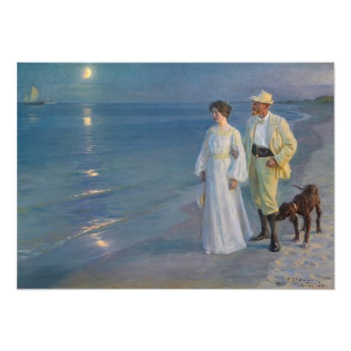 Kroyer _ The Artist and his Wife on the Beach Photo Print