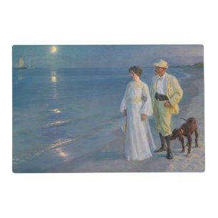 Kroyer - The Artist and his Wife on the Beach Placemat