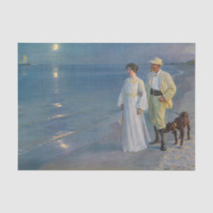 Kroyer - The Artist and his Wife on the Beach Tissue Paper
