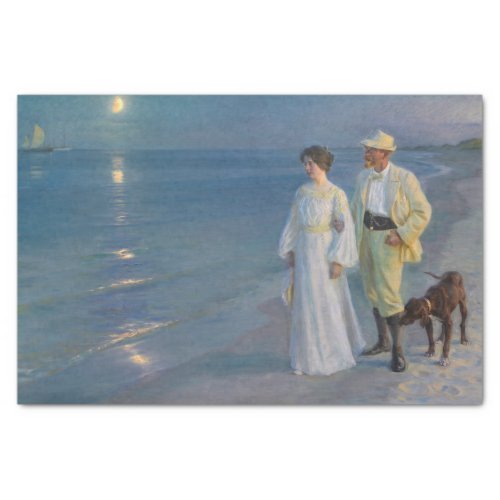 Kroyer _ The Artist and his Wife on the Beach Tissue Paper