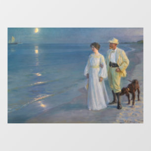 Kroyer - The Artist and his Wife on the Beach Window Cling