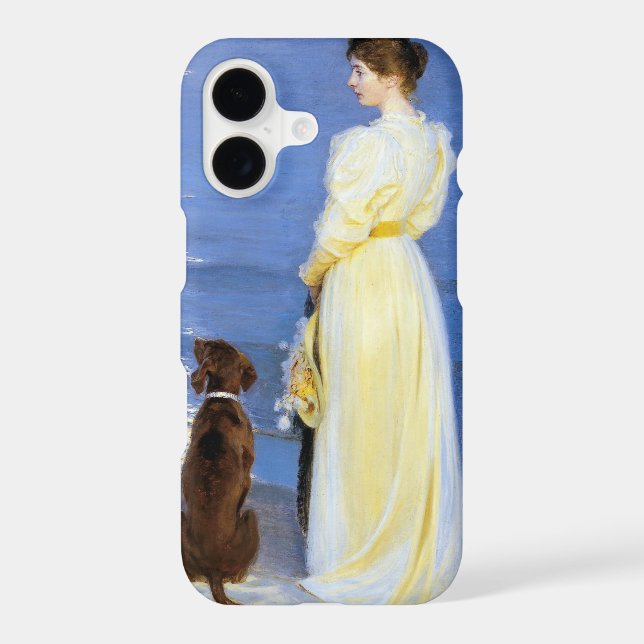 Kroyer - The Artist's Wife and Dog by the Shore Case-Mate iPhone Case (Back)