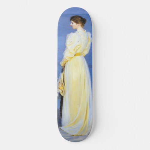 Kroyer _ The Artists Wife and Dog by the Shore Skateboard