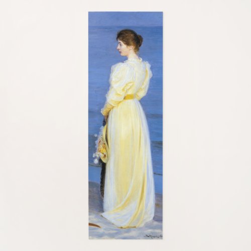 Kroyer _ The Artists Wife and Dog by the Shore Yoga Mat