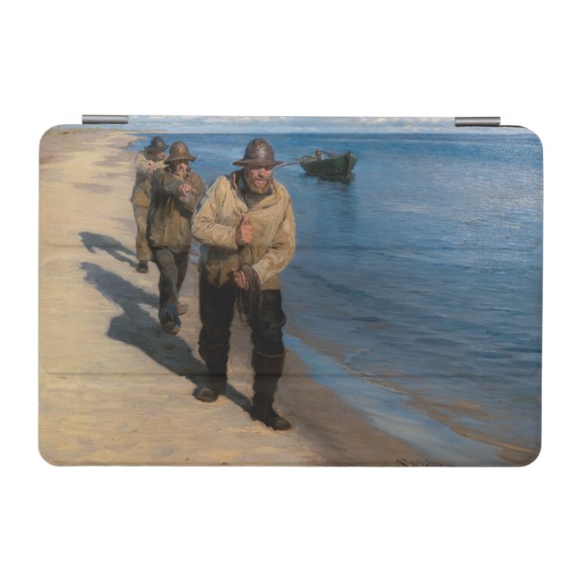 Kroyer - Three Fishermen Pulling a Boat iPad Mini Cover (Horizontal)