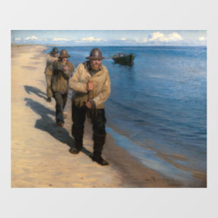 Kroyer - Three Fishermen Pulling a Boat Wall Decal