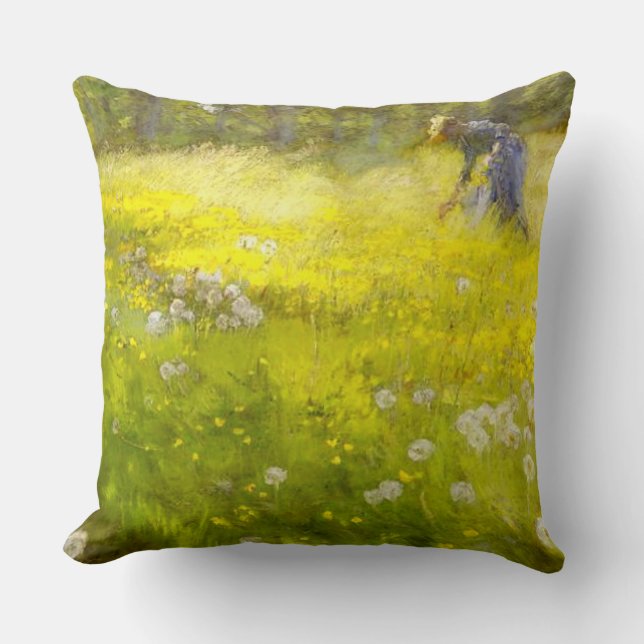 Kroyer's Garden at Skagen Throw Pillow (Front)