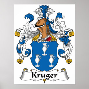 Kruger Family Crest Poster