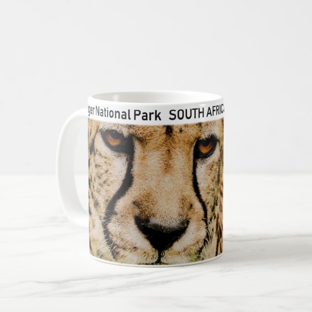Kruger National Park Cheetah Coffee Mug (Front Left)