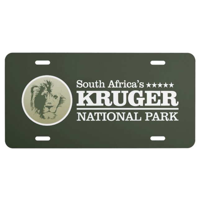 Kruger National Park License Plate (Front)