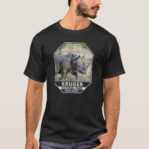 Kruger National Park South Africa Rhino Watercolor T-Shirt