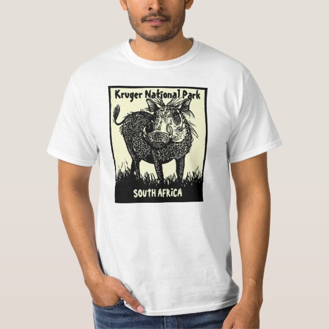 Kruger National Park Warthog T-Shirt (Front)