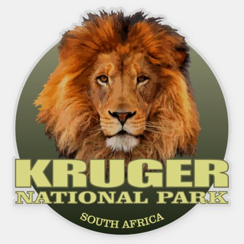 Kruger NP Lion WT Sticker