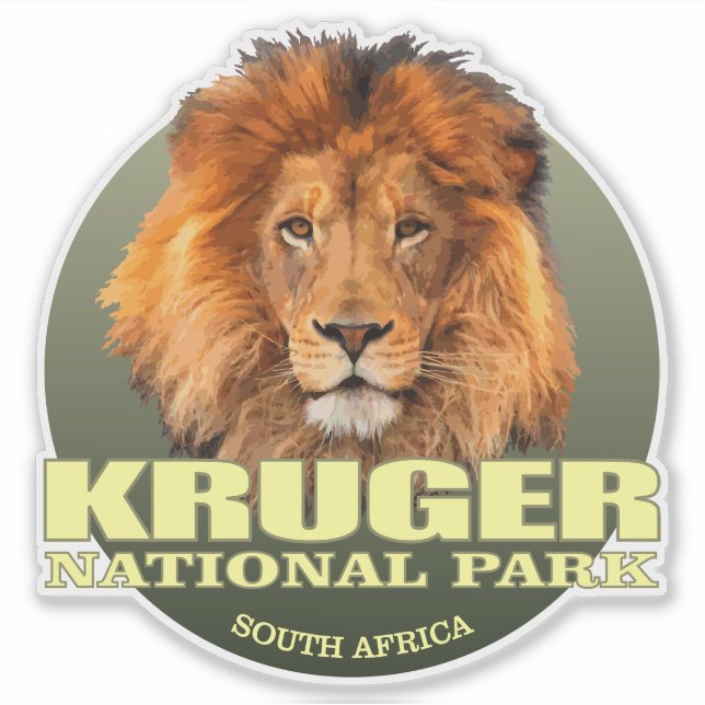 Kruger NP (Lion) WT Sticker (Front)
