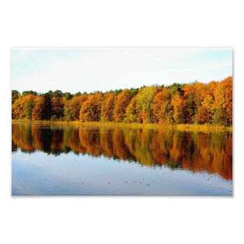 Krumme Lanke In Autumn Photo Print by Argos_Photography at Zazzle