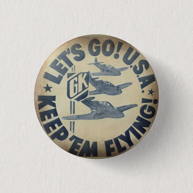 Krupa wartime logo button (Front)