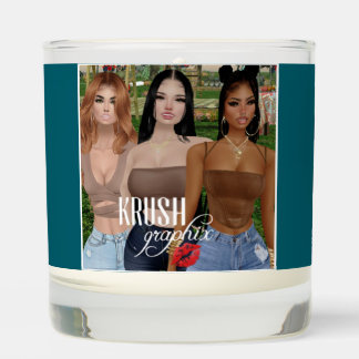 Krush Graphix by Ahsek Novel Candle 1 Teakwood