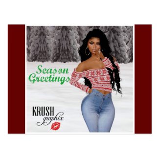 Krush Graphix by Ahsek Novel Postcard 10