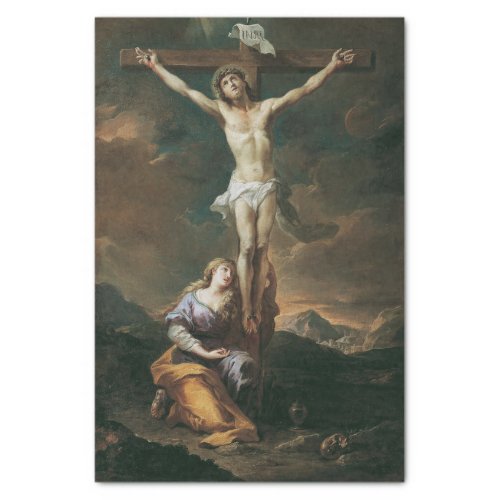 Kruzifixus Mit Maria Magdalena Martino Altomonte Tissue Paper
