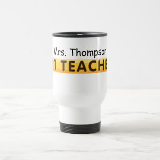 KRW #1 Teacher Custom Name Travel Mug