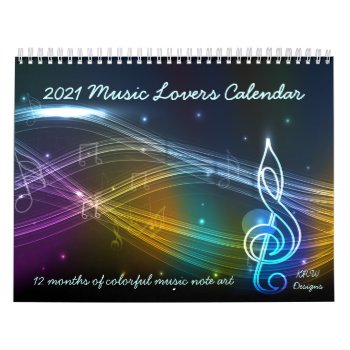 Krw 2017 Music Lovers Calendar by KRWDesigns at Zazzle