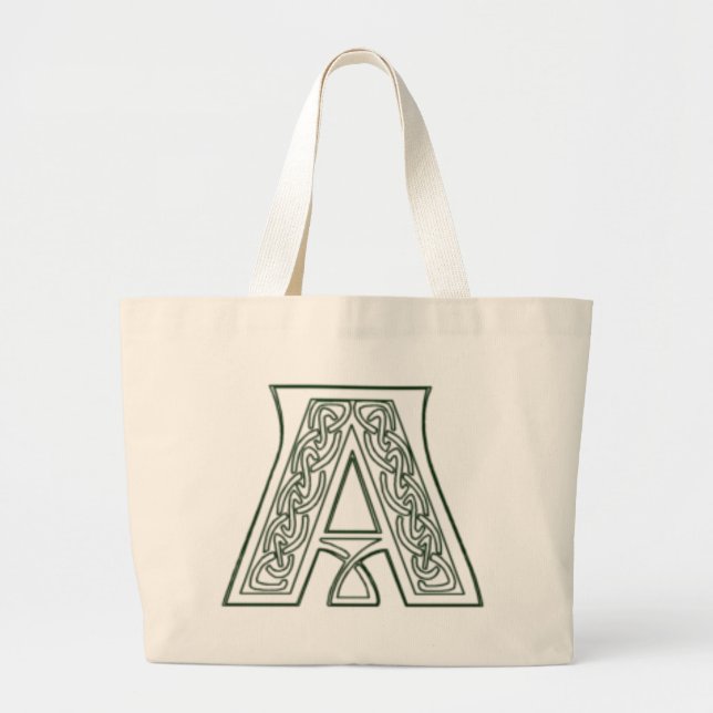 KRW - A - Celtic Monogrammed Tote Bag (Front)