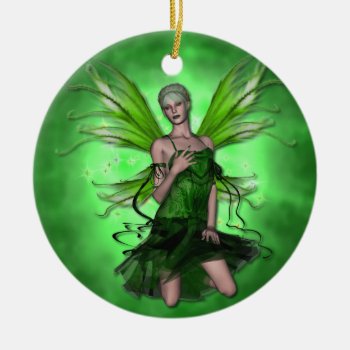Krw Absinthe The Green Faery Fantasy Ornament by KRWDesigns at Zazzle