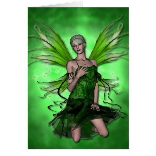 KRW Absinthe The Green Fairy Blank Card (Front)