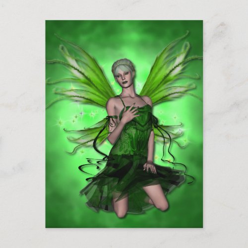 KRW Absinthe The Green Fairy Postcard