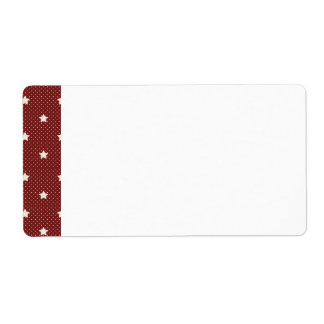 KRW Americana Red Star Blank Shipping Label