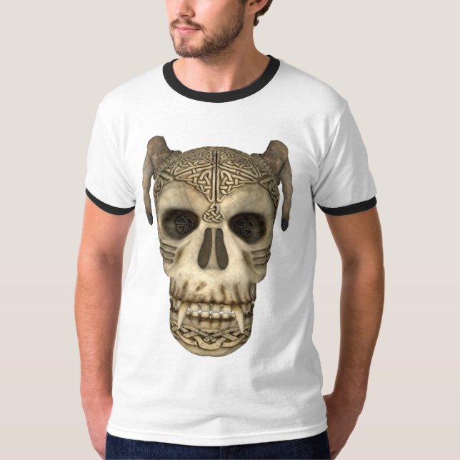 KRW Ancient Celtic Skull T-Shirt (Front)