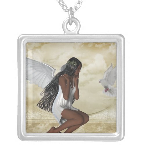 KRW Angel and the Dove Sterling Silver Necklace