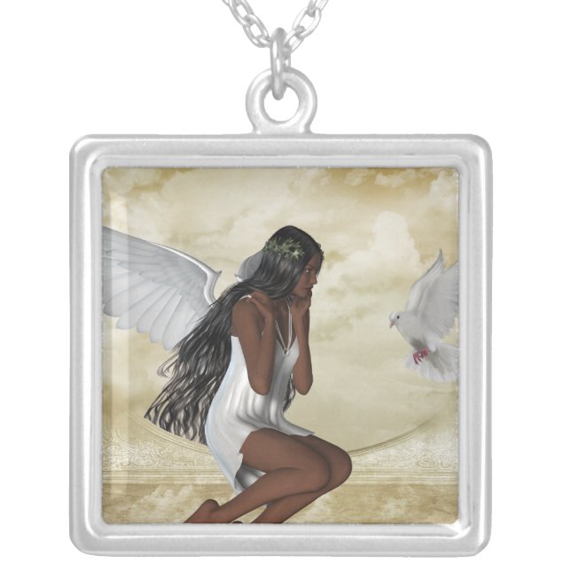 KRW Angel and the Dove Sterling Silver Necklace (Front)