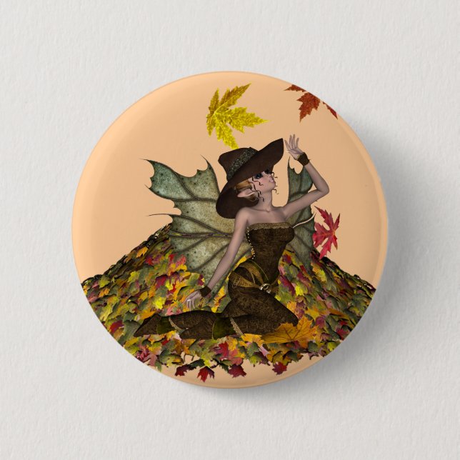 KRW Autumn Faery Button (Front)