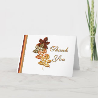 KRW Autumn Leaves Thank You Card