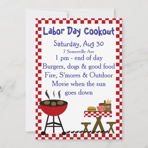 KRW Backyard Cookout Invitation