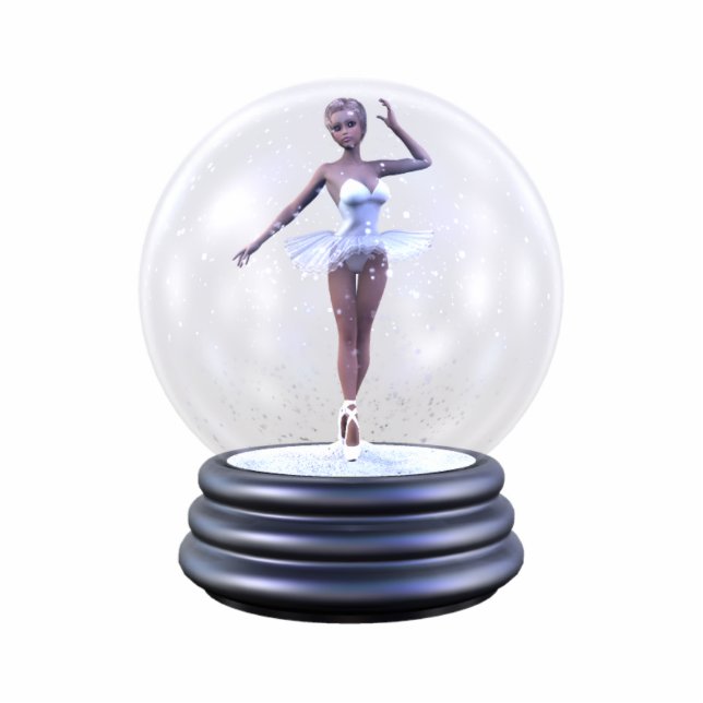 KRW Ballerina Snowglobe Sculpture (Front)