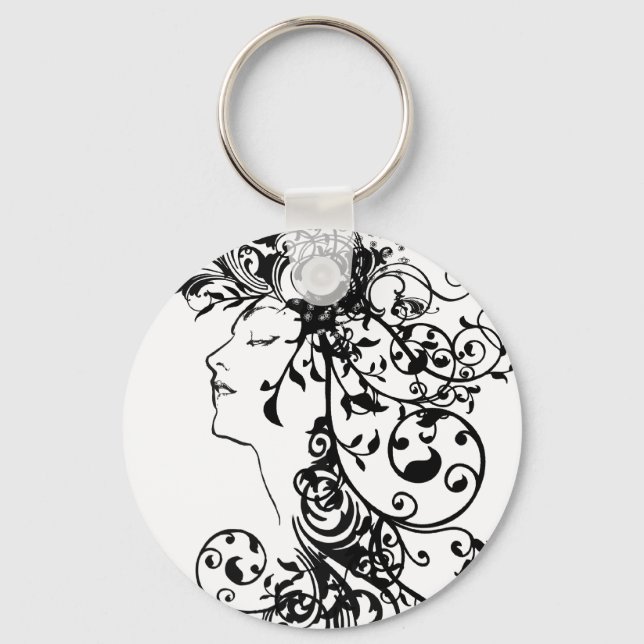 KRW Beauty Flourishes Keychain (Front)