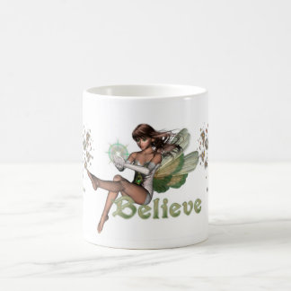 KRW Believe in Faeries Brunette Coffee Mug