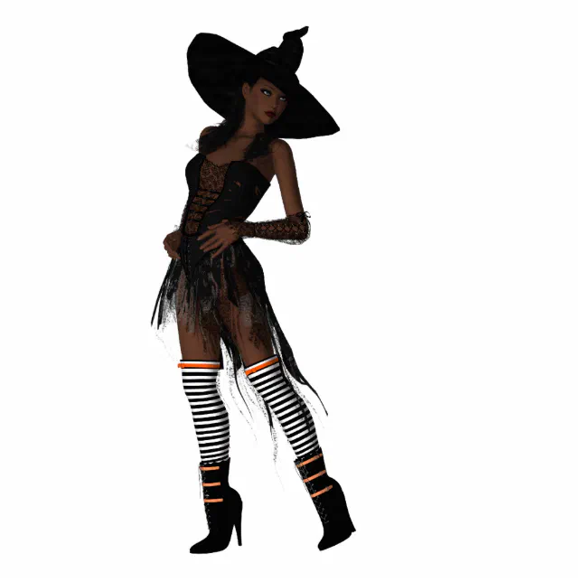 KRW Bewitching African American Witch Display Statuette | Zazzle