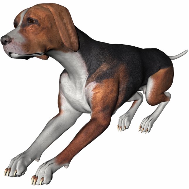 KRW Black and Tan Coonhound Statuette (Front)
