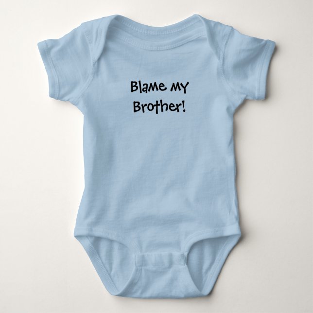KRW Blame my Brother! Baby Bodysuit (Front)