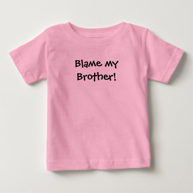 KRW Blame my Brother! Baby T-Shirt (Front)